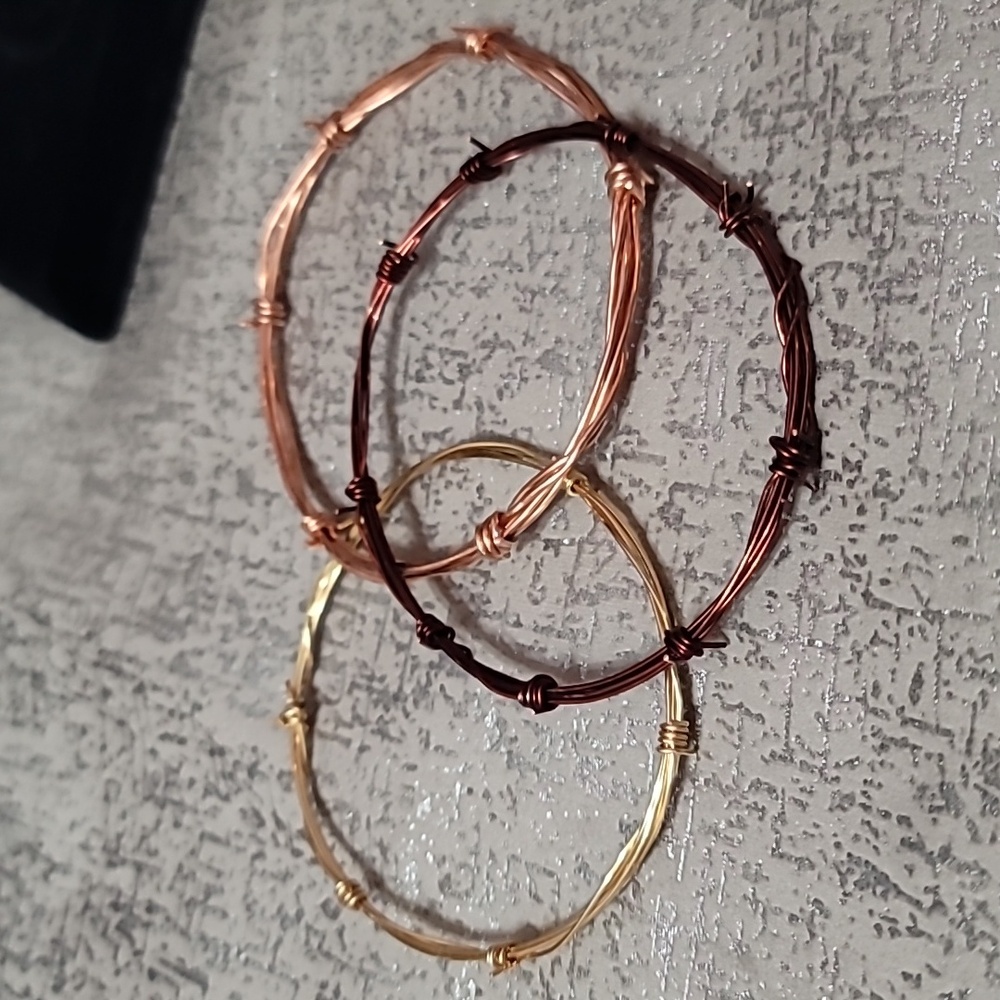Barb wire bangles